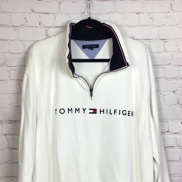 Tommy Hilfiger Other - Tommy Hilfiger white half zip pullover.  XXL